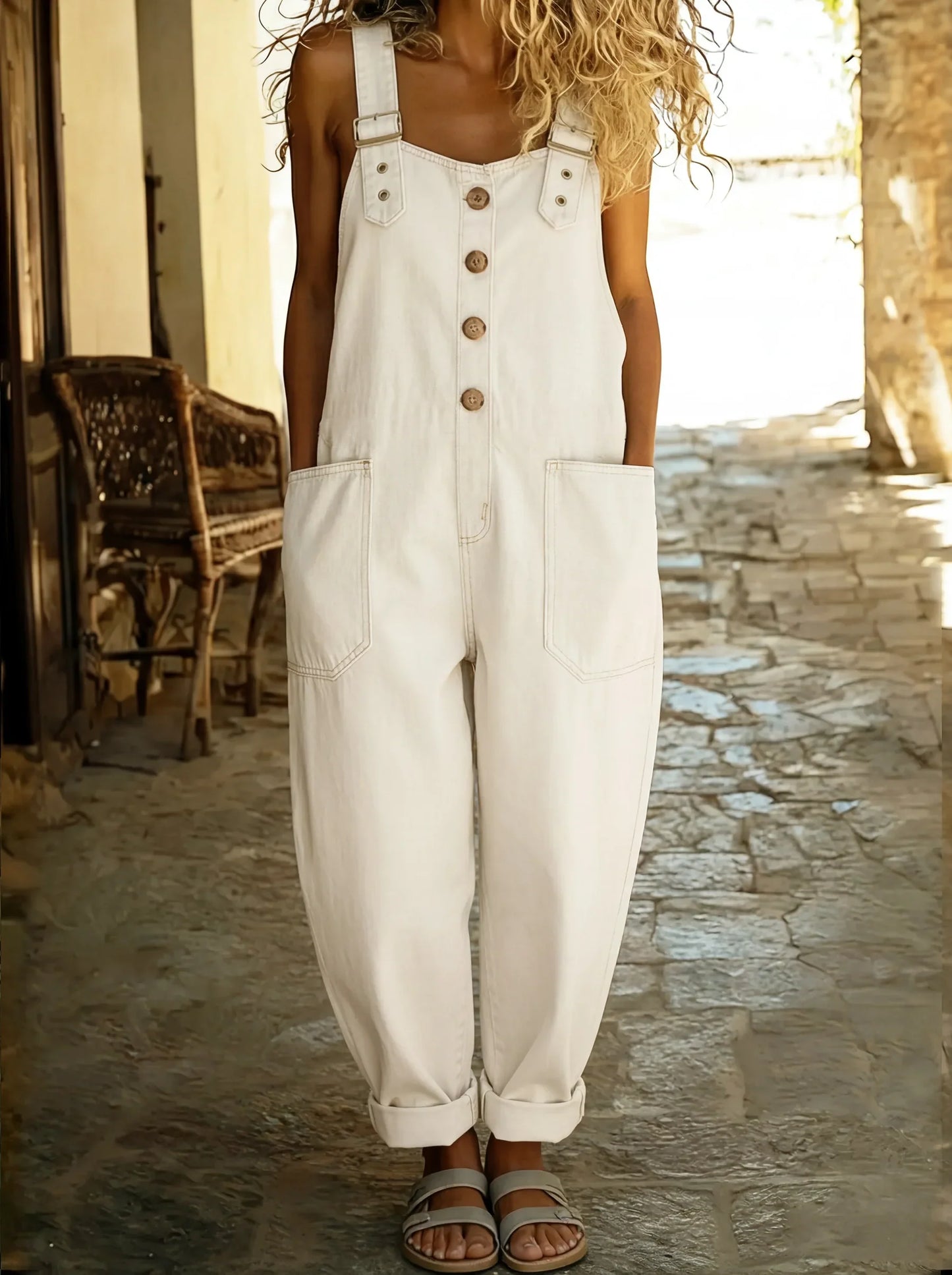 Rocio™ - Mono vaquero informal con hebilla ajustable