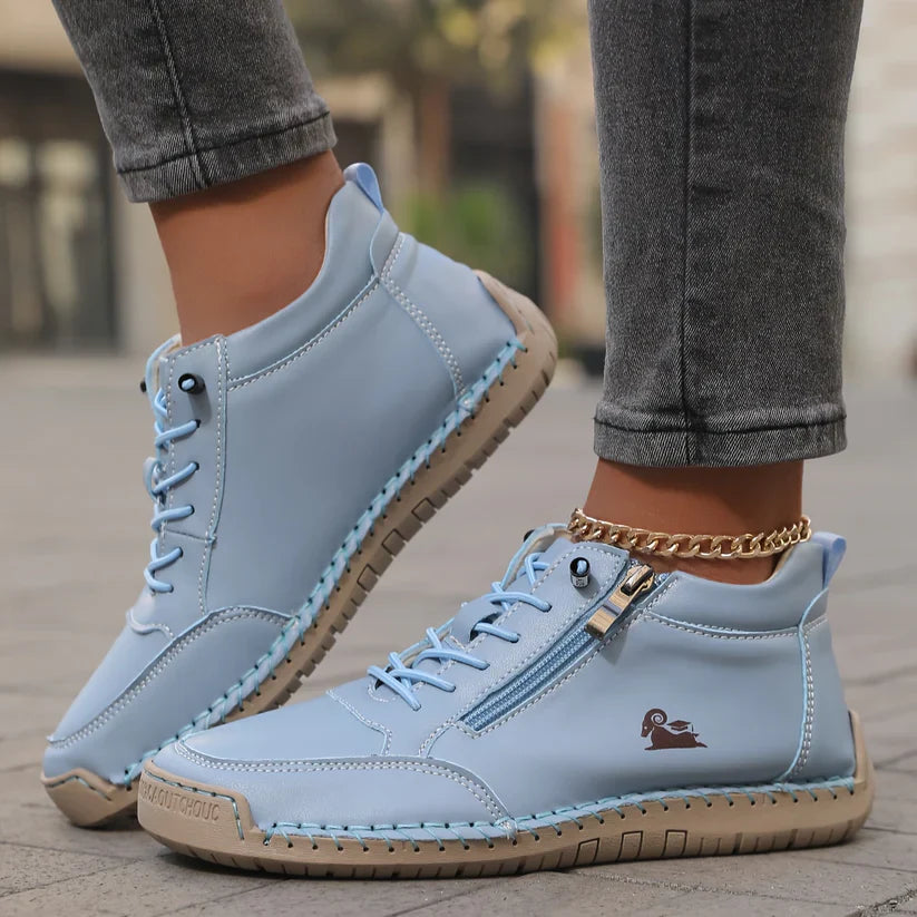 Mila - Zapatillas ortopédicas cómodas con cremallera