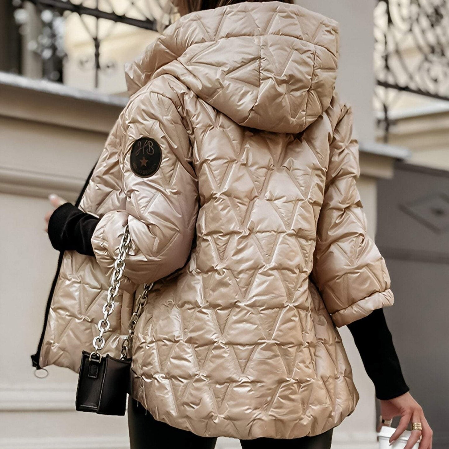 Chaqueta acolchada calida y moderna
