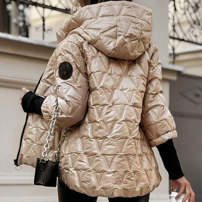 Chaqueta acolchada calida y moderna