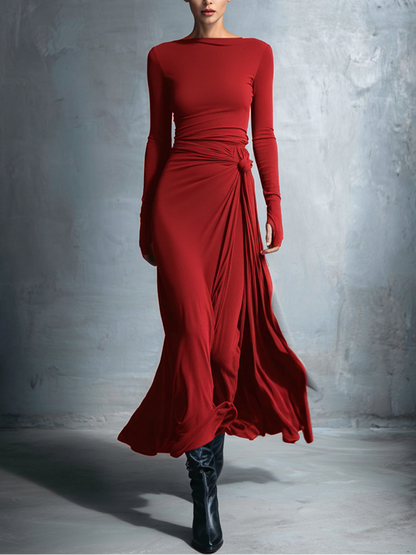 Victoria - Vestido con nudo lateral