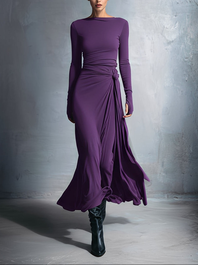 Victoria - Vestido con nudo lateral
