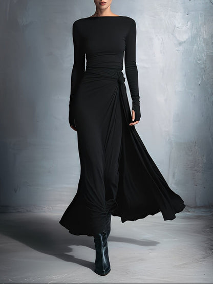 Victoria - Vestido con nudo lateral