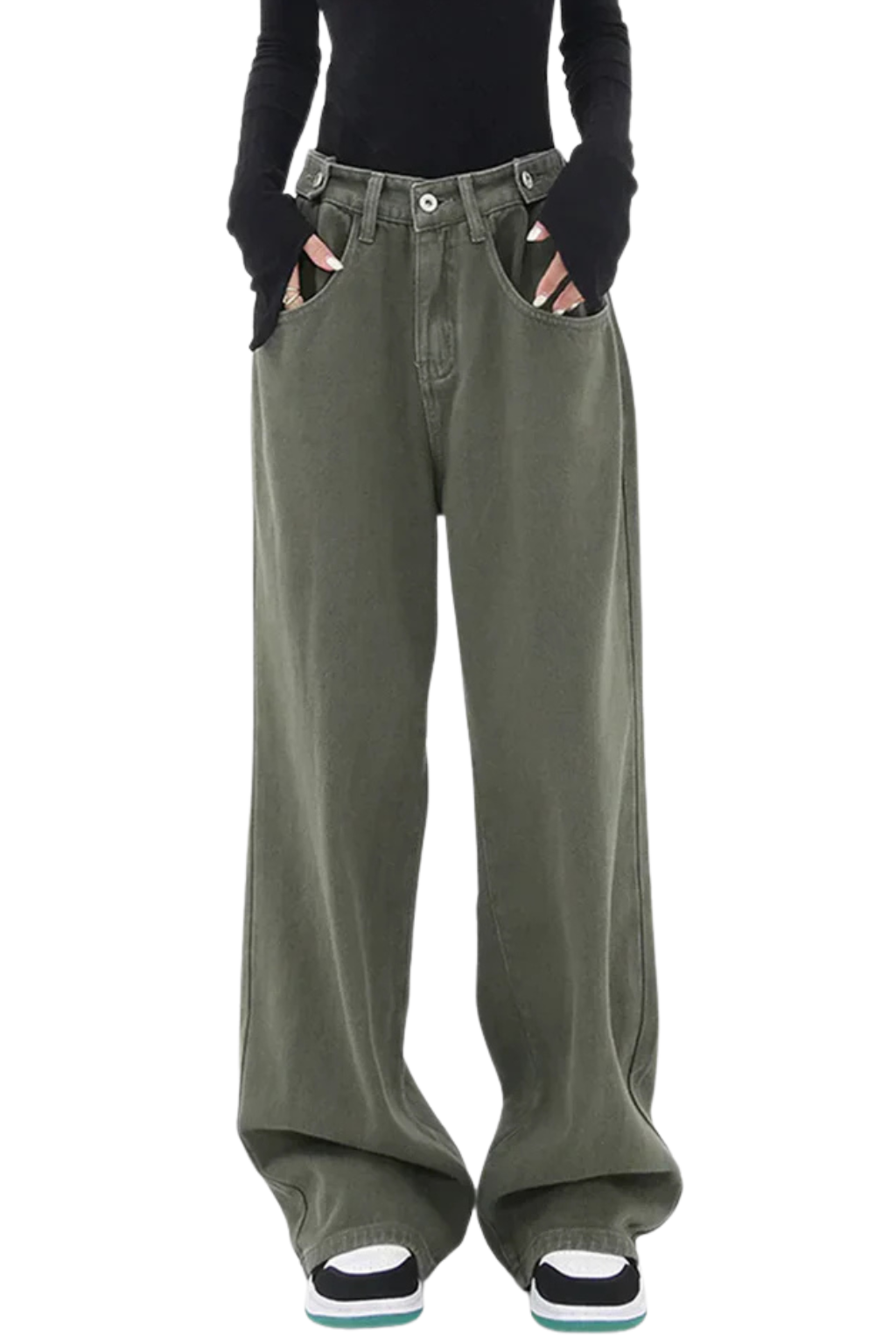 Pantalones de cintura ancha