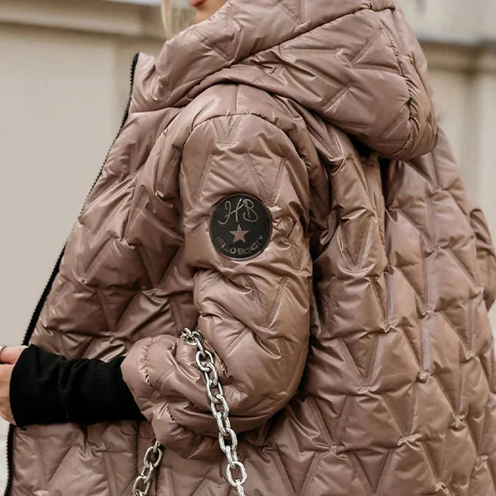 Chaqueta acolchada calida y moderna