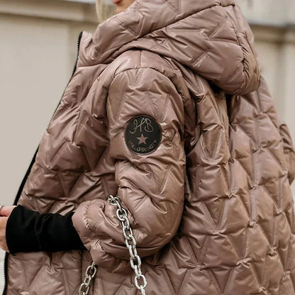 Chaqueta acolchada calida y moderna
