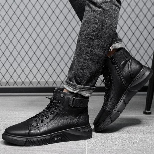 Zapatos de cuero de alta calidad hombre