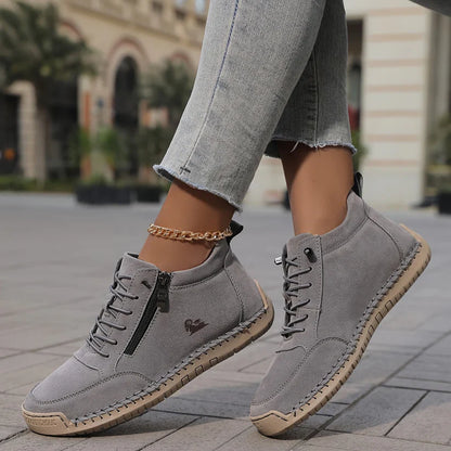 Mila - Zapatillas ortopédicas cómodas con cremallera