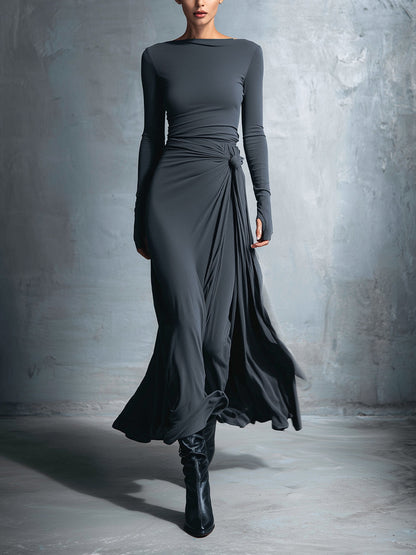 Victoria - Vestido con nudo lateral
