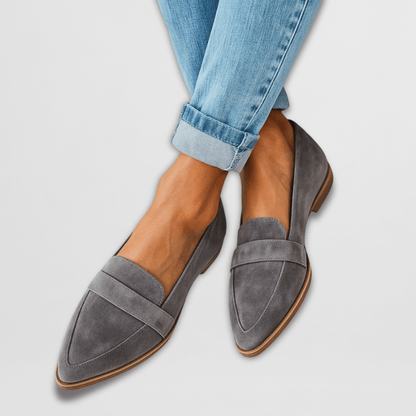 Helen | Mocasines ortopédicos de suave piel de ante