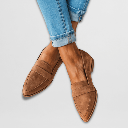 Helen | Mocasines ortopédicos de suave piel de ante
