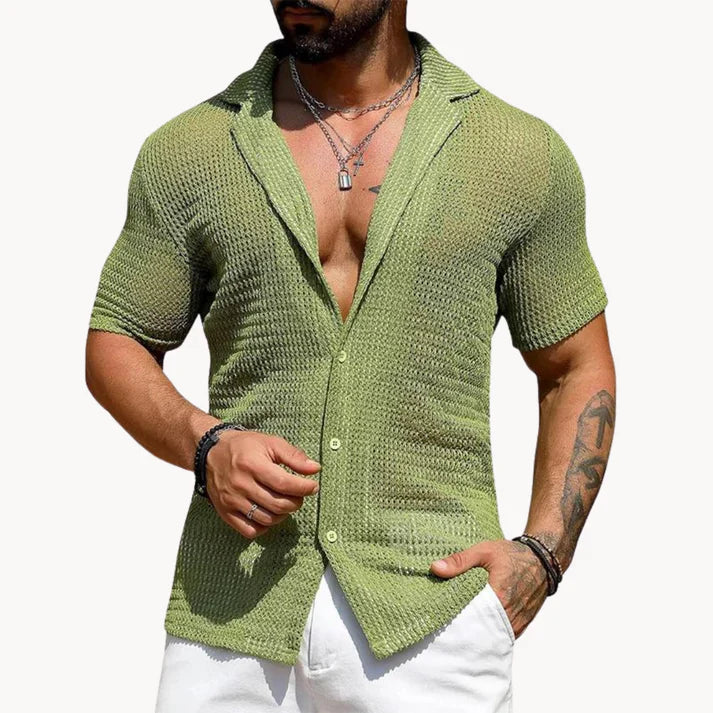 Rodrigo - Camisa calada de manga corta