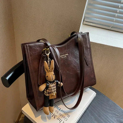 Elena - Bolso de hombro vintage de cuero vegano