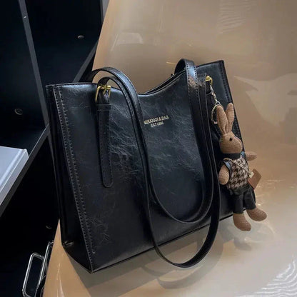 Elena - Bolso de hombro vintage de cuero vegano
