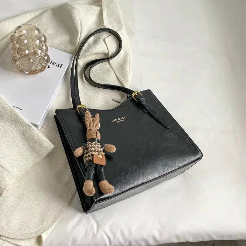 Elena - Bolso de hombro vintage de cuero vegano