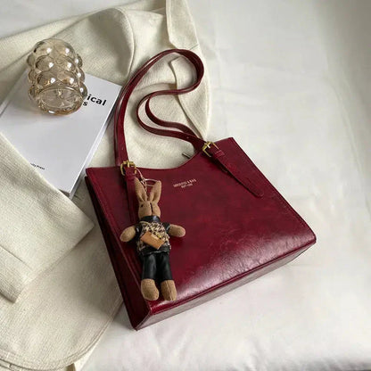 Elena - Bolso de hombro vintage de cuero vegano