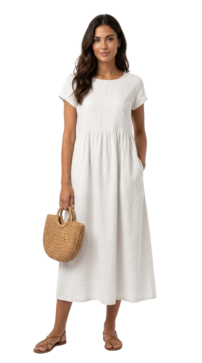 Gabriela - Vestido midi fluido con elegancia atemporal