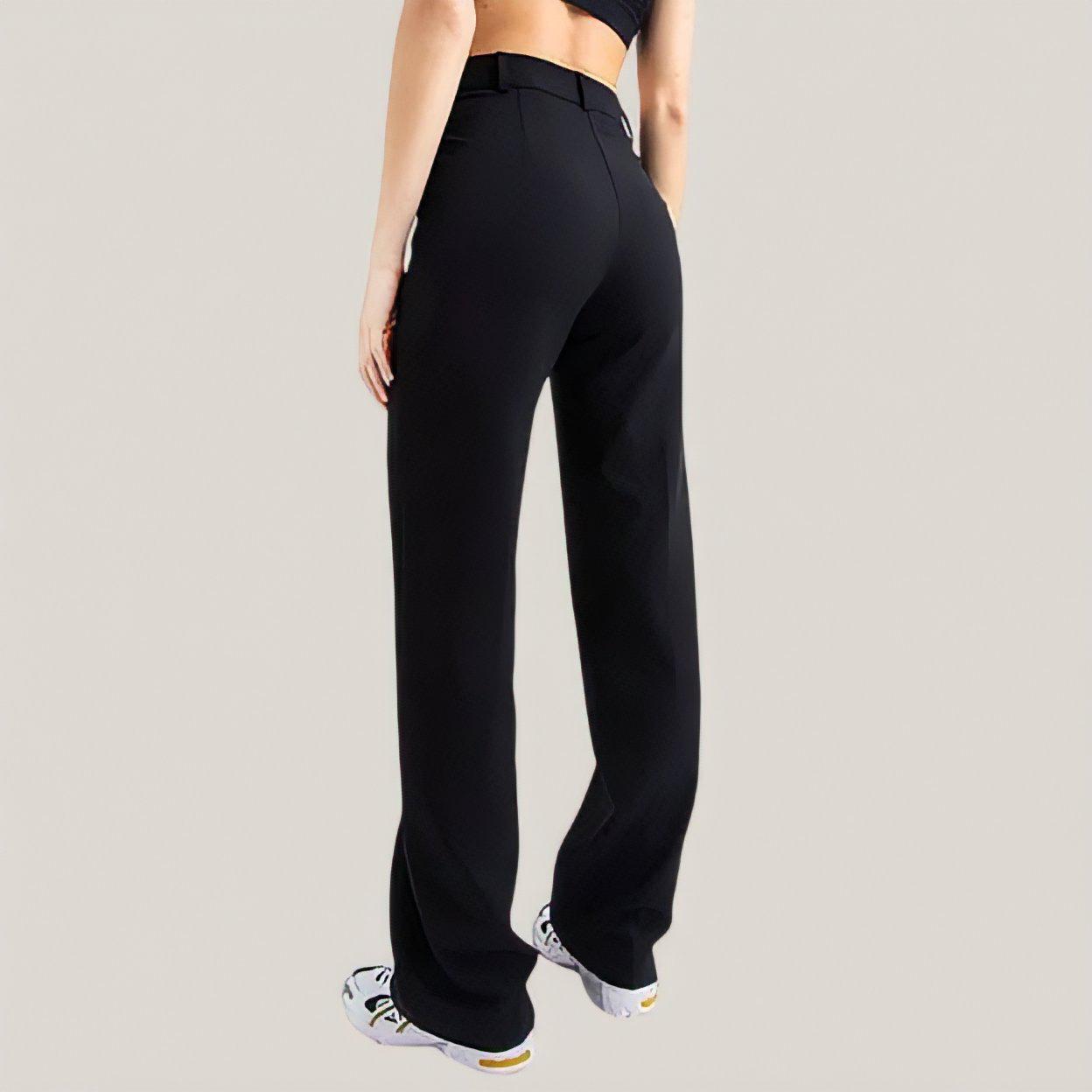 Pantalones rectos de corte entallado
