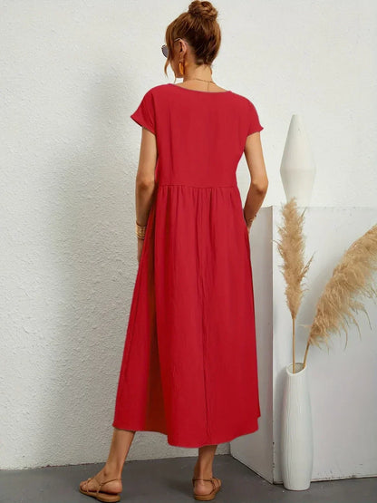 Gabriela - Vestido midi fluido con elegancia atemporal