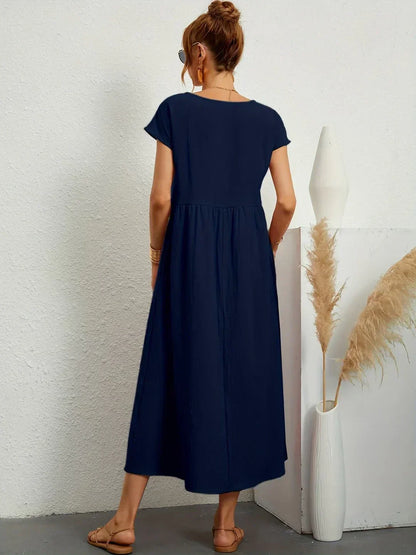 Gabriela - Vestido midi fluido con elegancia atemporal