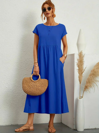 Gabriela - Vestido midi fluido con elegancia atemporal