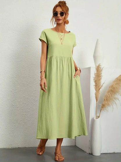 Gabriela - Vestido midi fluido con elegancia atemporal