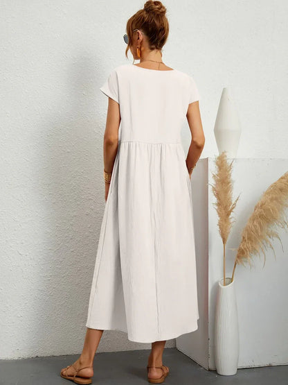 Gabriela - Vestido midi fluido con elegancia atemporal