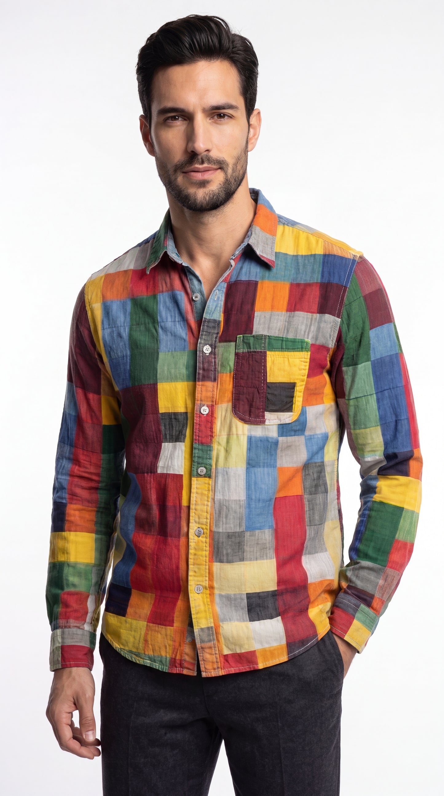 Arturo | Camisa con Diseño de Mosaico