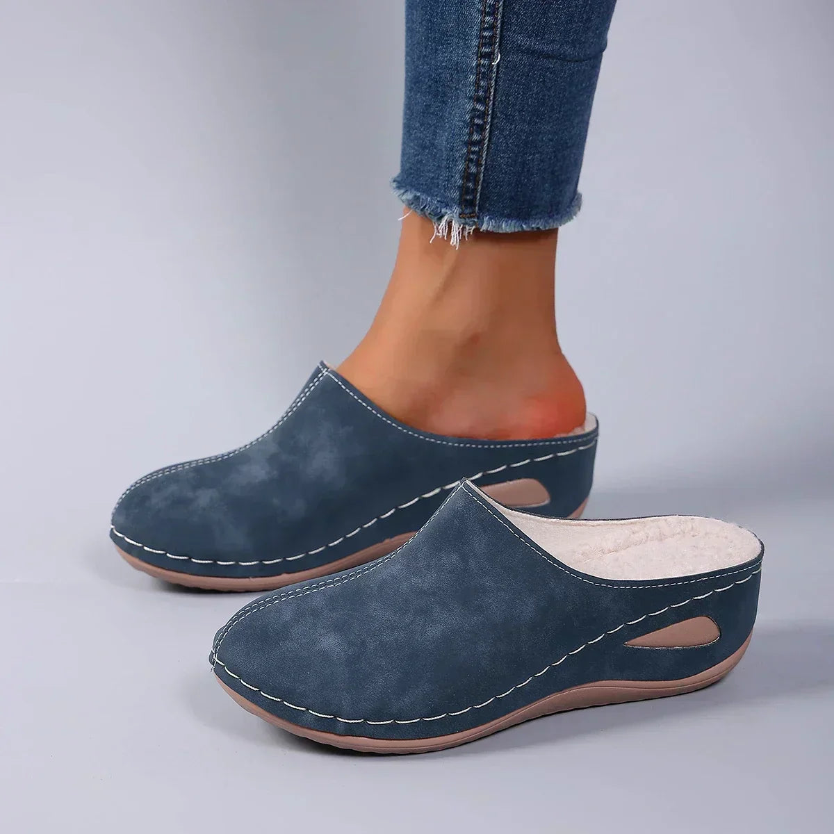 Zapatillas ortopédicas de vellón