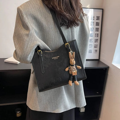 Elena - Bolso de hombro vintage de cuero vegano