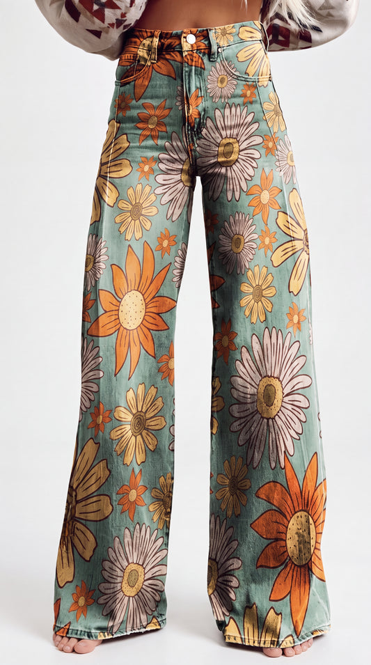 Cirilla | Pantalón Palazzo Floral