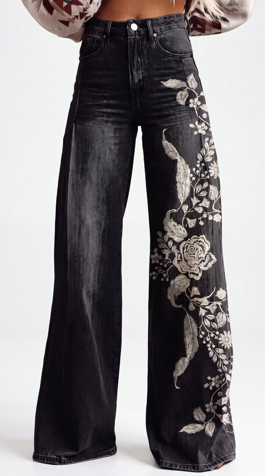 Elisa | Pantalón Floral Elegante
