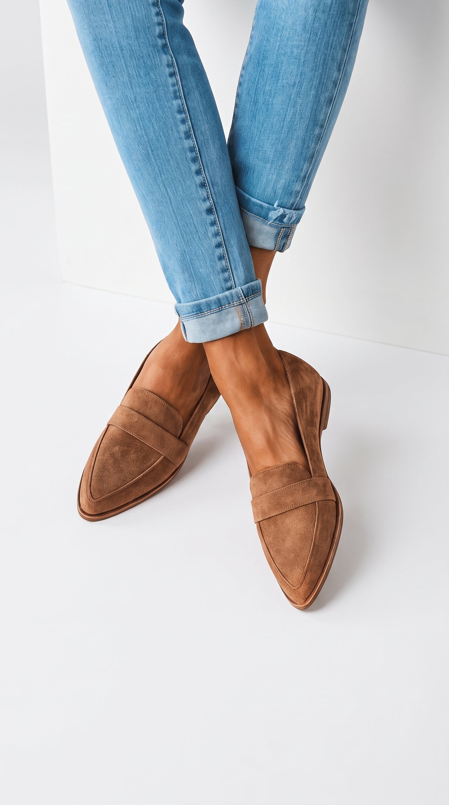 Helen | Mocasines ortopédicos de suave piel de ante