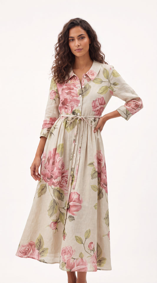 Amalfi | Vestido Rosas Eternas