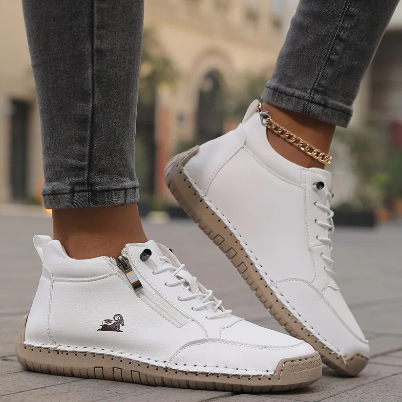 Mila - Zapatillas ortopédicas cómodas con cremallera