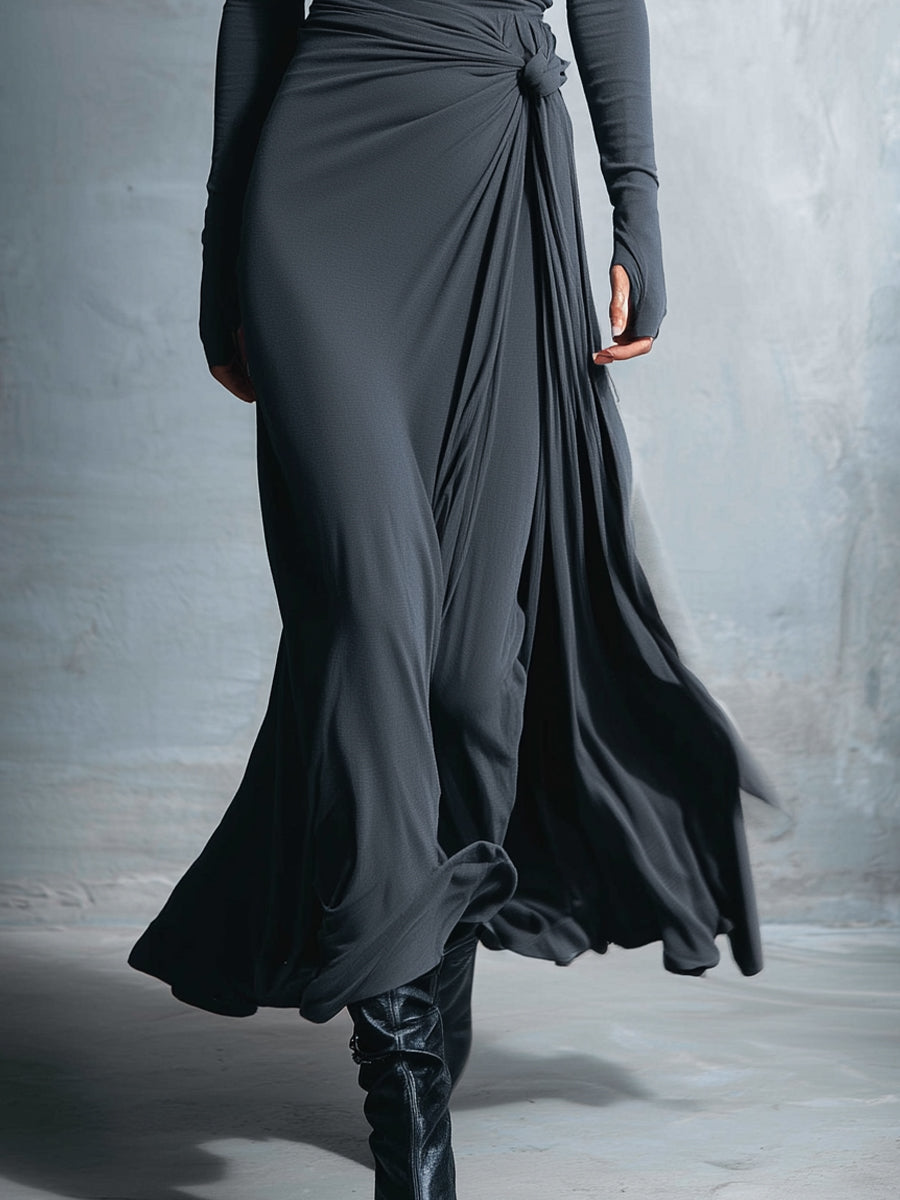 Victoria - Vestido con nudo lateral