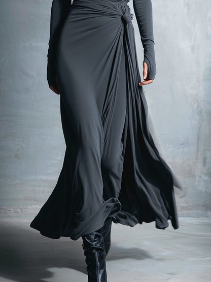 Victoria - Vestido con nudo lateral