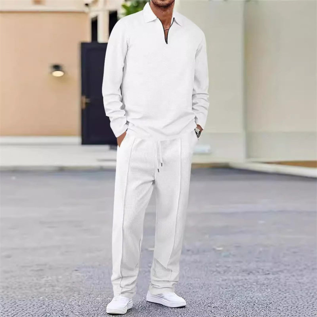 Pablo | Conjunto Casual con Media Cremallera y Pantalón - Vega Madrid