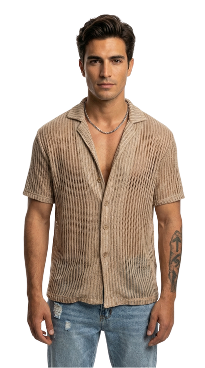 Rodrigo - Camisa calada de manga corta