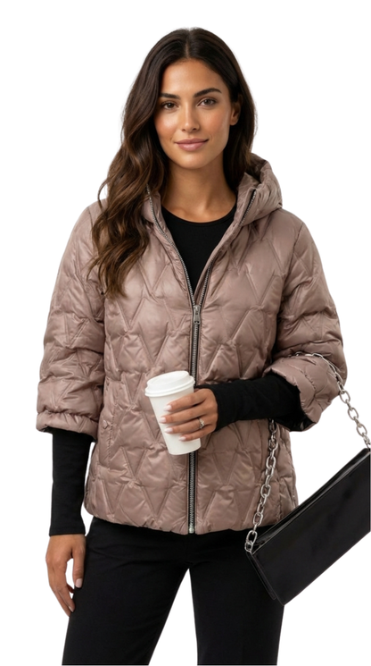 Chaqueta acolchada calida y moderna