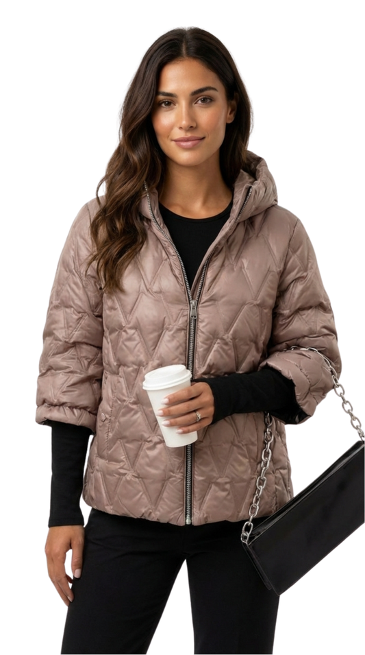 Chaqueta acolchada calida y moderna