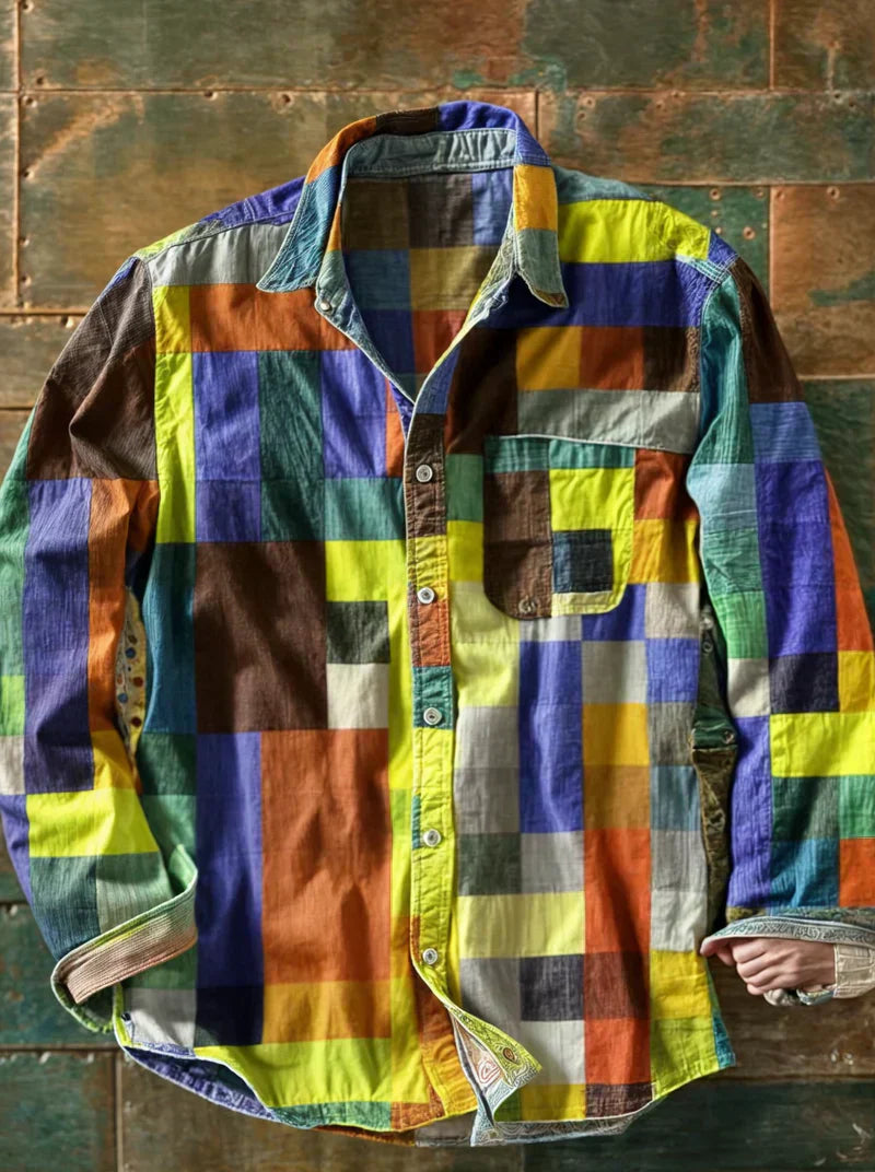 Arturo | Camisa con Diseño de Mosaico