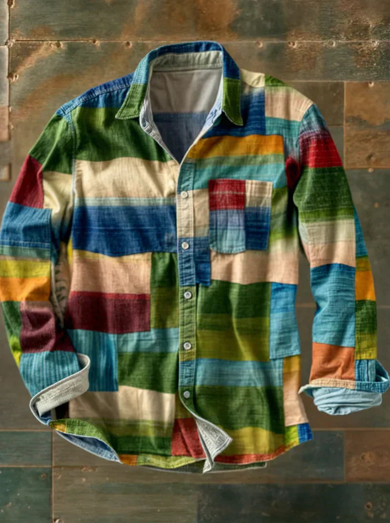 Arturo | Camisa con Diseño de Mosaico