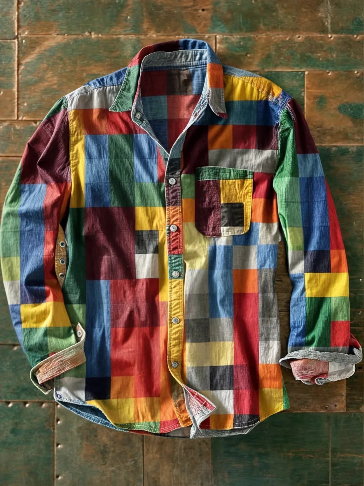 Arturo | Camisa con Diseño de Mosaico