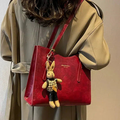 Elena - Bolso de hombro vintage de cuero vegano