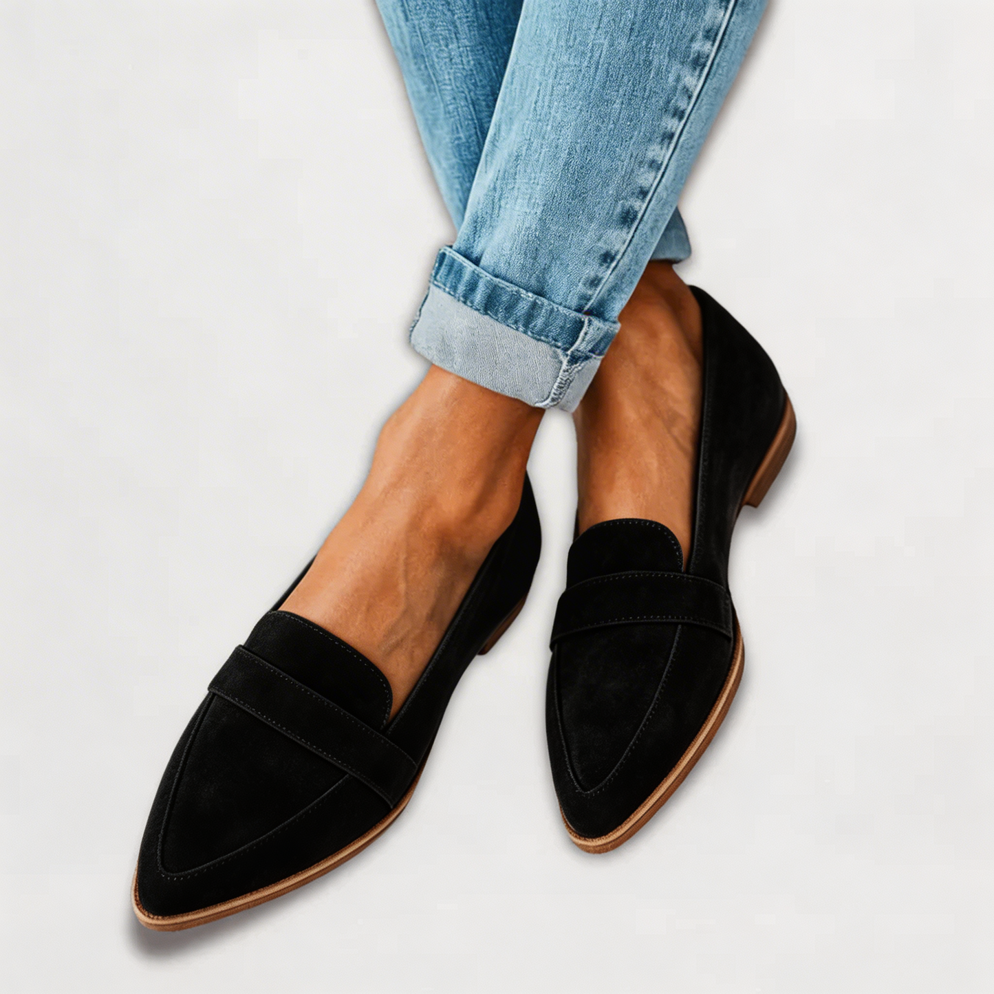 Helen | Mocasines ortopédicos de suave piel de ante