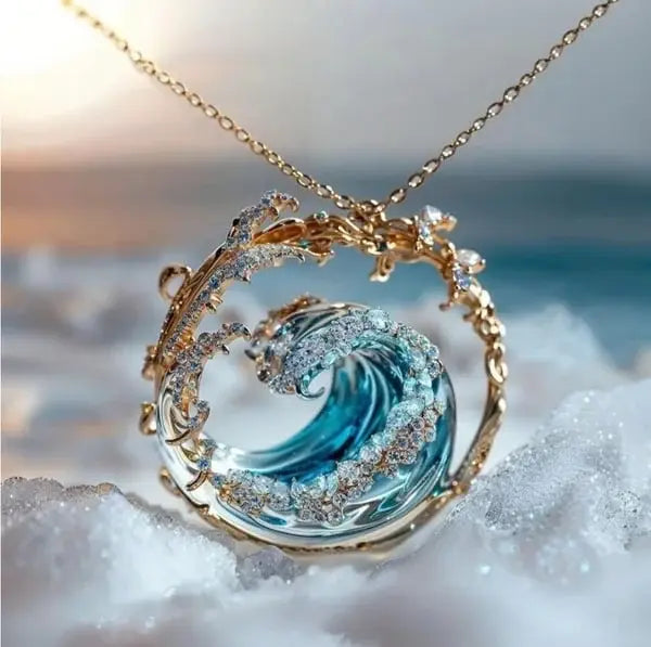 Collar con colgante «Promesa del océano»