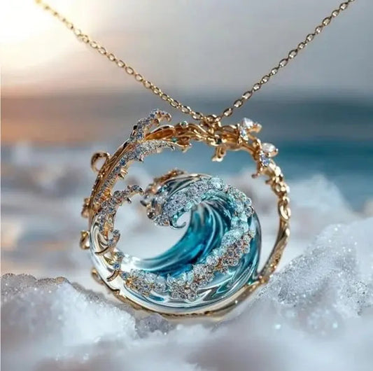 Collar con colgante «Promesa del océano»