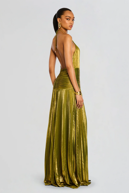 Vestido largo de diseñador