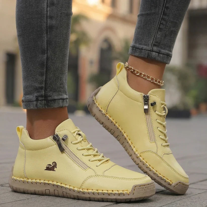 Mila - Zapatillas ortopédicas cómodas con cremallera